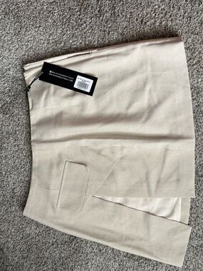 White Fox Boutique Cream Mini Skirt